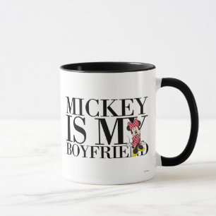 Red Minnie   Mickey is My Boyfriend Mug
