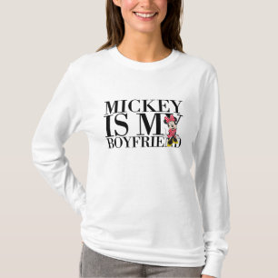 Red Minnie   Mickey is My Boyfriend T-Shirt