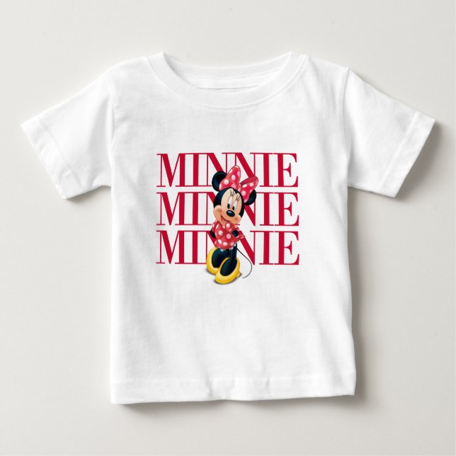 Red Minnie | Name Baby T-Shirt (Front)