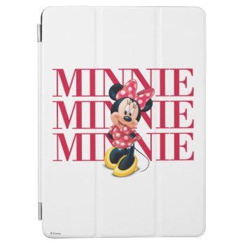 Red Minnie | Name Ipad Air Cover by MickeyAndFriends at Zazzle