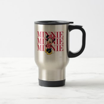 Red Minnie | Name Travel Mug by MickeyAndFriends at Zazzle