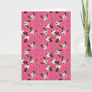Red Minnie   Pink Pattern Card