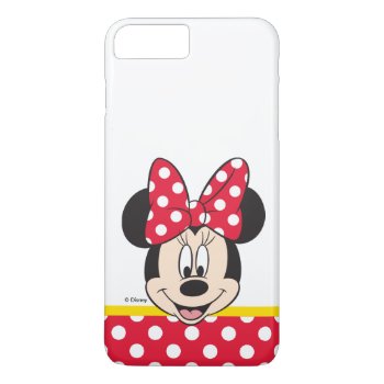 Red Minnie | Polka Dots Iphone 8 Plus/7 Plus Case by MickeyAndFriends at Zazzle