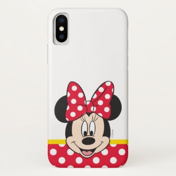 Red Minnie | Polka Dots Iphone X Case by MickeyAndFriends at Zazzle