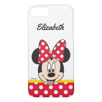 Red Minnie | Polka Dots Iphone 8/7 Case by MickeyAndFriends at Zazzle