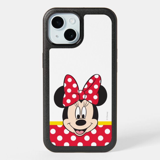 Red Minnie | Polka Dots iPhone 15 Case (Back)