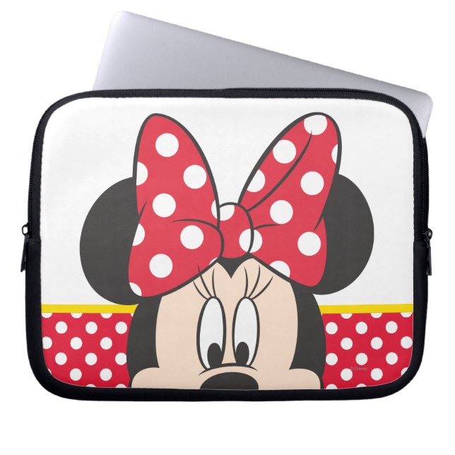 Red Minnie | Polka Dots Laptop Sleeve (Front)