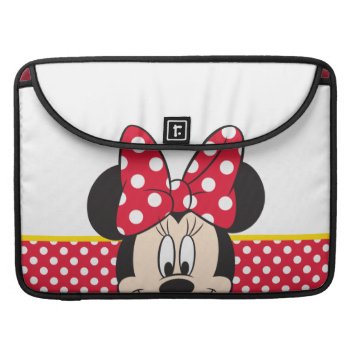 Red Minnie | Polka Dots Sleeve For Macbook Pro by MickeyAndFriends at Zazzle