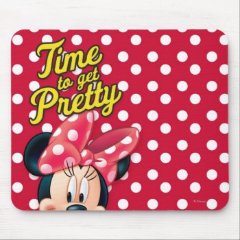 Red Minnie | Pretty Mouse Pad by MickeyAndFriends at Zazzle