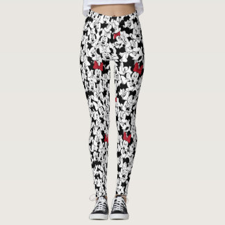 Red Minnie | Red Bow Pattern Leggings