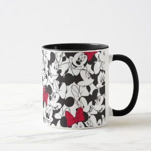 Red Minnie Red Bow Pattern Mug