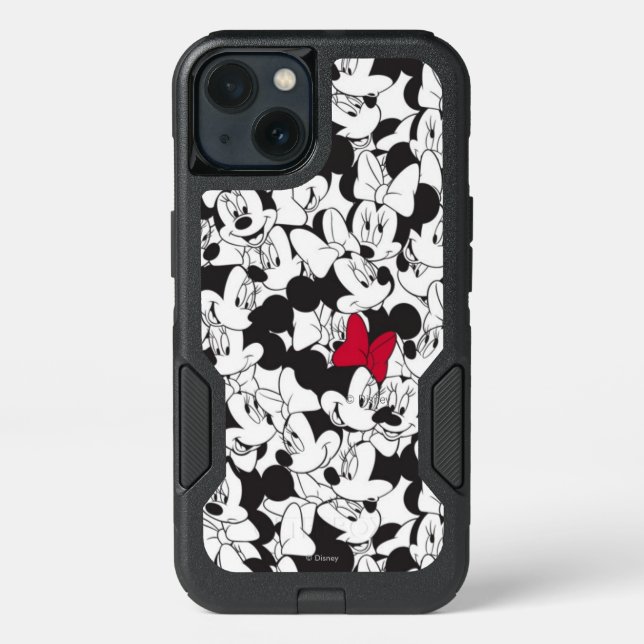 Red Minnie | Red Bow Pattern Otterbox iPhone Case (Back)