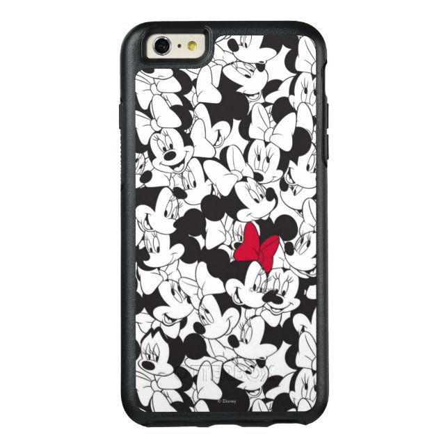 Red Minnie | Red Bow Pattern Otterbox iPhone Case (Back)