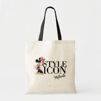 Red Minnie | Style Icon Tote Bag by MickeyAndFriends at Zazzle