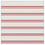 [ Thumbnail: Red & Mint Cream Colored Pattern of Stripes Fabric ]
