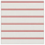 [ Thumbnail: Red & Mint Cream Pattern Fabric ]