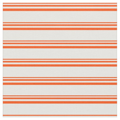 Red & Mint Cream Stripes/Lines Pattern Fabric
