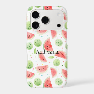 Red Mint Green Watermelons iPhone 17 Pro Case