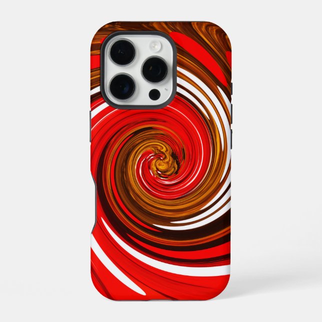 Red mix art iphone case (Back)