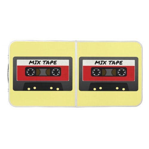 Red Mix Tape _ 80s And 90s Retro Inspired Gift Beer Pong Table