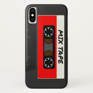 Red Mix Tape - 80s And 90s Retro Inspired Gift iPhone X Case
