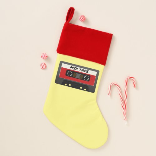 Red Mix Tape _ 80s And 90s Retro Inspired Gift Christmas Stocking