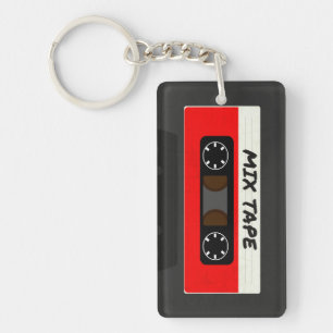Red Mix Tape - 80s And 90s Retro Inspired Gift Keychain