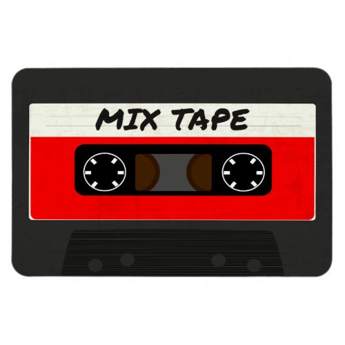 Red Mix Tape _ 80s And 90s Retro Inspired Gift Magnet