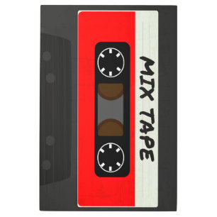 Red Mix Tape - 80s And 90s Retro Inspired Gift Metal Print