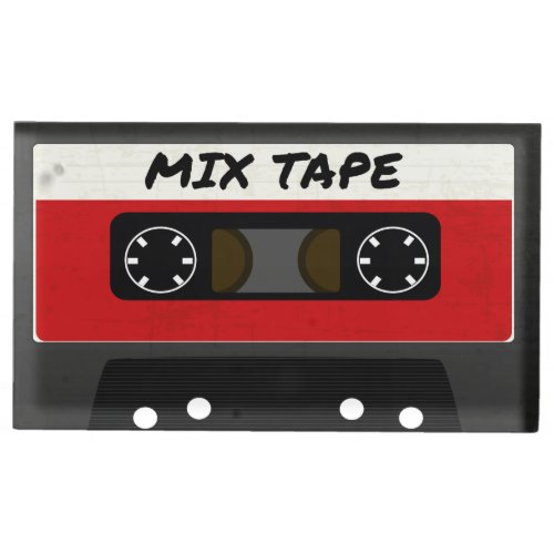 Red Mix Tape _ 80s And 90s Retro Inspired Gift Table Card Holder