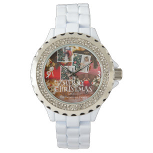 Red Modern elegant family christmas customize Watch