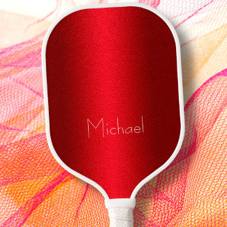 Red Modern Elegant Typography Minimal Custom Name