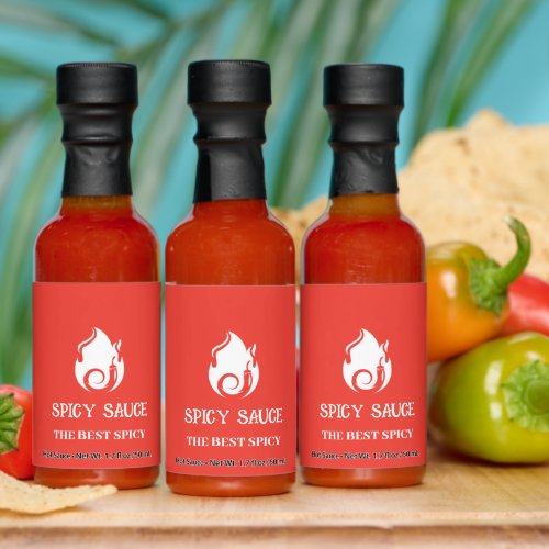 Red Modern Hot Spicy Sauce