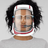 Red Modern Personalized Astronaut Space Helmet Face Shield (Insitu)
