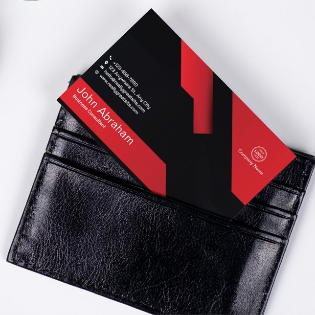 Red Modern Technology Concept Professional  Business Card (Red Modern Technology Concept Professional Business Card)