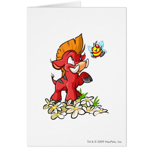 Red Moehog and Buzz Cards (Front)