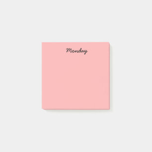 Red Monday Post-it Notes