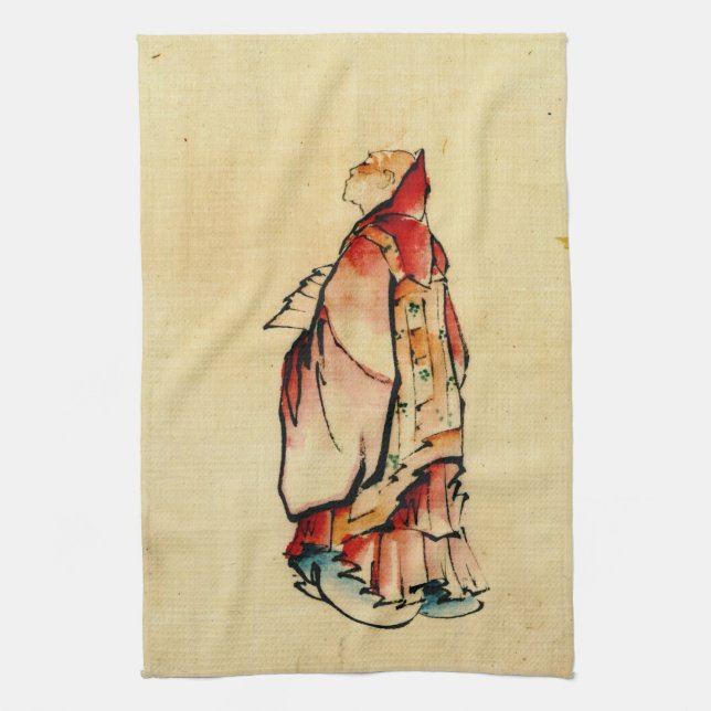 Red Monk 1840 Towel (Vertical)