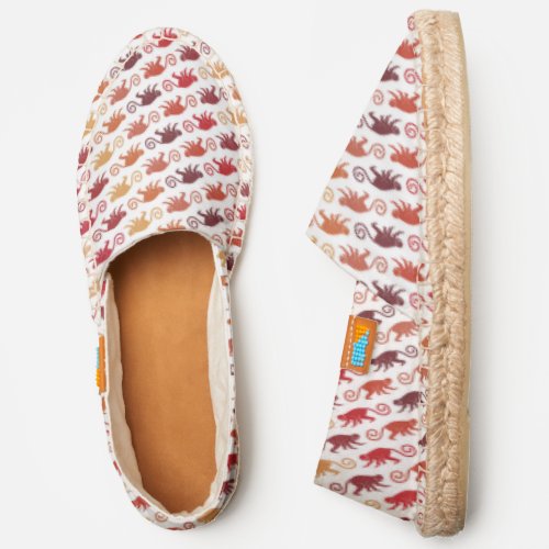 Red Monkeys Pattern Espadrilles