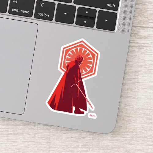 Red Monochrome Kylo Ren Sticker