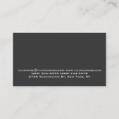 Red Monogram Grey Personal Trainer Business Card (Back)