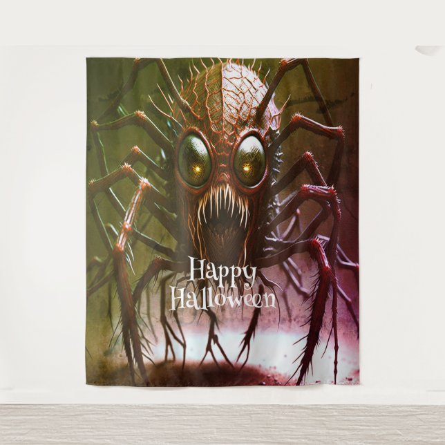 Red Monster Halloween Backdrop (Front)