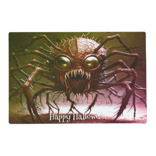 Red Monster Halloween Placemat