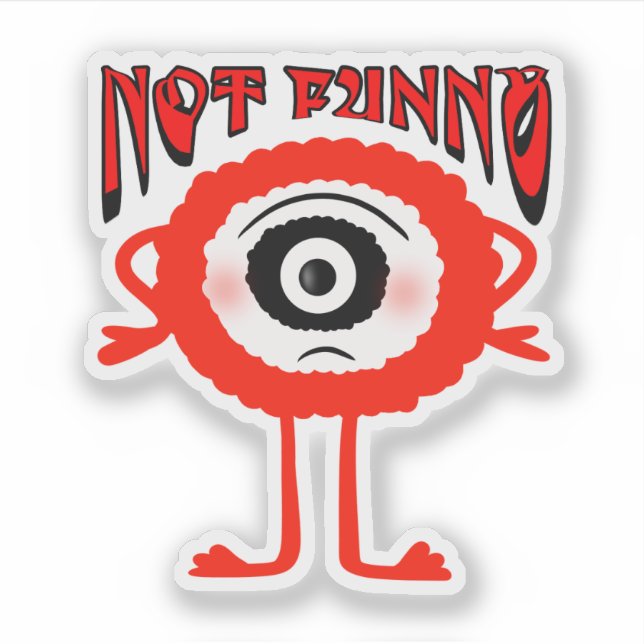 Red monster sticker (Front)