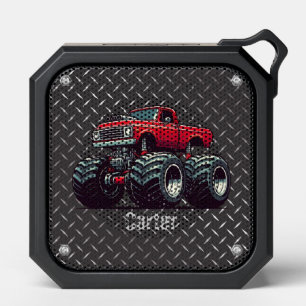 Red monster truck  bluetooth speaker