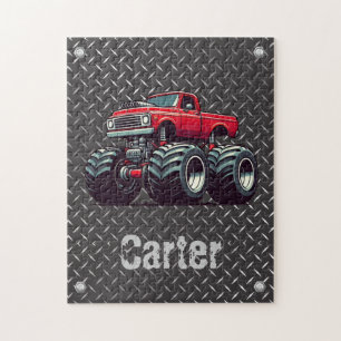 Red monster truck  jigsaw puzzle