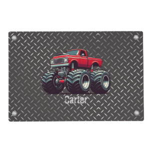 Red monster truck  placemat