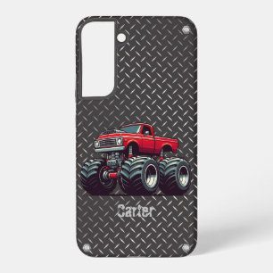 Red monster truck  samsung galaxy s22+ case