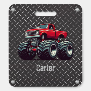 Red monster truck seat cushion