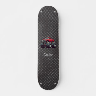 Red monster truck skateboard